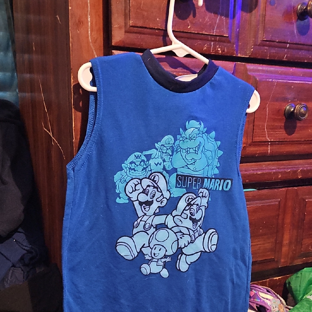 !!. Boys Size 4 Blue Tank Top